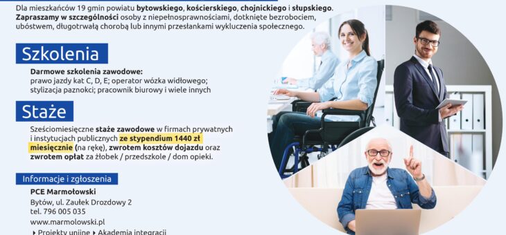 Prywatne Centrum Edukacyjne „MARMOŁOWSKI” s.c. zaprasza do udziału w projekcie „Akademia integracji”.